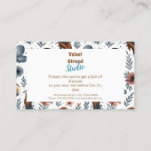 Soft Floral Lash Artist Beauty Studio 割引カード (裏面)