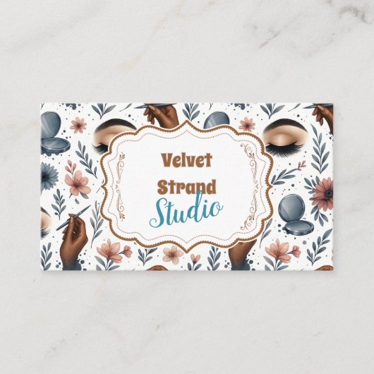 Soft Floral Lash Artist Beauty Studio 名刺 (正面)