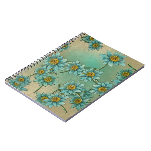 Soft Floral Pattern Collection ノートブック (左側)