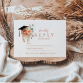 Soft Floral Tooth Graduation Party 出欠カード