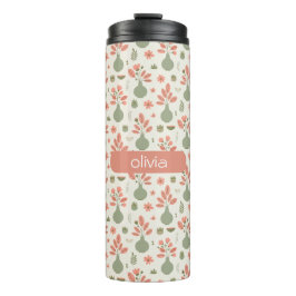 Soft Floral Vase Pattern — Blush Pink Accent タンブラー