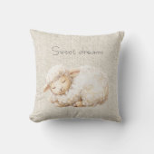 Soft Fluffy Sleeping Sheep クッション (正面)