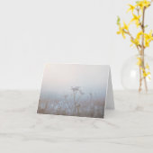 Soft Frosty Morning Nature Sympathy カード (黄色い花)