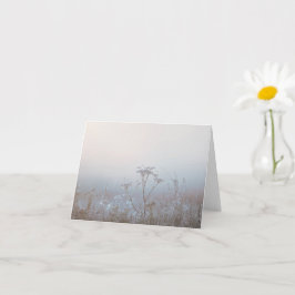 Soft Frosty Morning Nature Sympathy カード