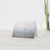 Soft Frosty Morning Nature Sympathy カード (正面)