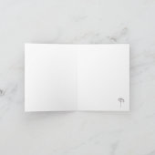 Soft Frosty Morning Nature Sympathy カード (内部)