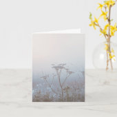 Soft Frosty Morning Nature Sympathy カード (黄色い花)