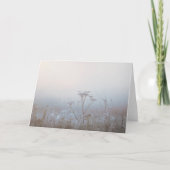 Soft Frosty Morning Nature Sympathy カード (正面)