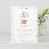 Soft Garden Floral Graduation 招待状 (スタンド正面)