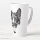 soft gaze corgi calm カフェラテマグ (右アングル)