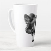 soft gaze corgi calm カフェラテマグ (左アングル)