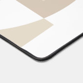 Soft Geometric Blocks – Beige Neutral Geometry デスクマット (コーナー)