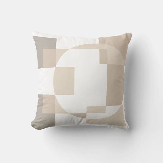 Soft Geometric Blocks – Simple and Sleek クッション (正面)