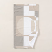 Soft Geometric Blocks – Simple and Sleek バスタオルセット (ハンドタオル)