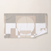 Soft Geometric Blocks – Simple and Sleek バスタオルセット (ハンドタオル)