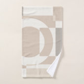 Soft Geometric Blocks – Simple and Sleek バスタオルセット (ハンドタオル)
