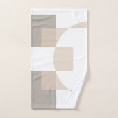 Soft Geometric Blocks – Simple and Sleek バスタオルセット (ハンドタオル)