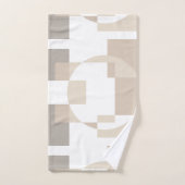 Soft Geometric Blocks – Simple and Sleek バスタオルセット (ハンドタオル)