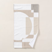 Soft Geometric Blocks – Simple and Sleek バスタオルセット (ハンドタオル)