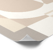 Soft Geometric Blocks – Simple and Sleek ポスター (角)