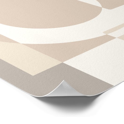 Soft Geometric Blocks – Simple and Sleek ポスター (角)
