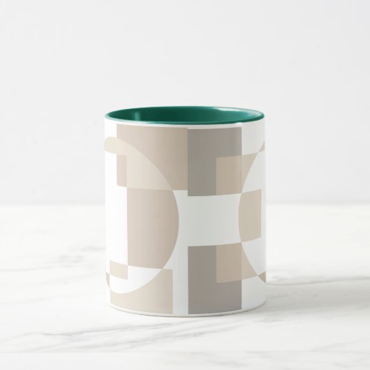 Soft Geometric Blocks – Simple and Sleek マグカップ (中央)