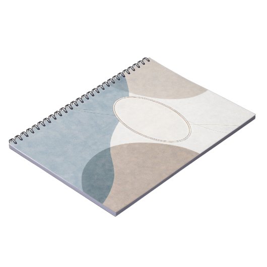 Soft Geometry — Customizable Minimalist Journal ノートブック (左側)