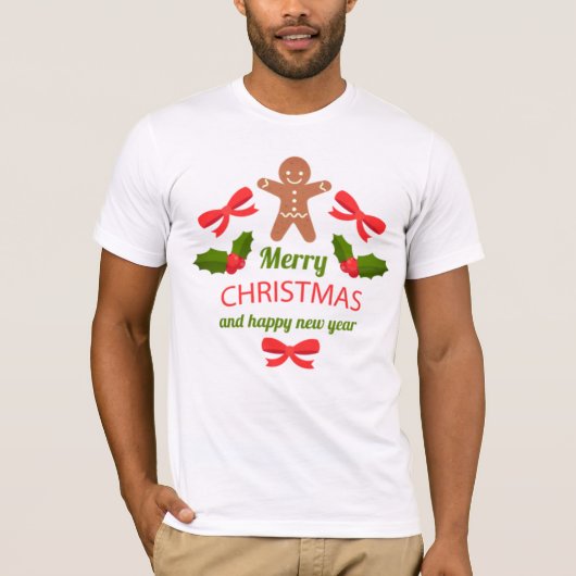 Soft Gingerbread Family Christmas Shirt USA Tシャツ (正面)