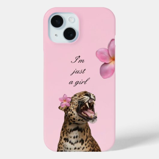 Soft Girl Pink Leopard Phone Case |Trendy & Girly  Case-Mate iPhoneケース (裏面)