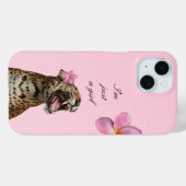 Soft Girl Pink Leopard Phone Case |Trendy & Girly  Case-Mate iPhoneケース (裏面 (横))