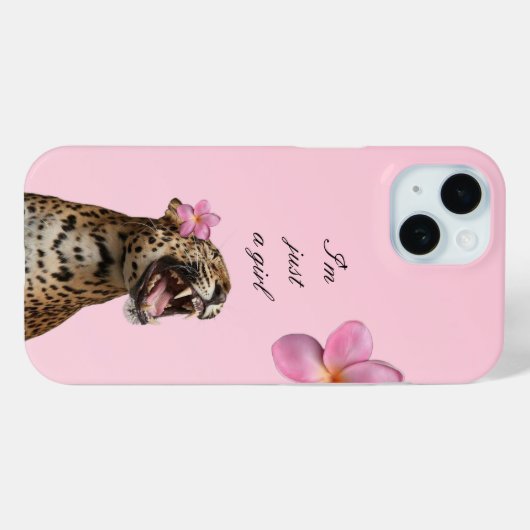 Soft Girl Pink Leopard Phone Case |Trendy & Girly Case-Mate iPhoneケース (裏面 (横))