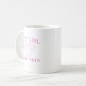Soft Girl Sharp Mind — Strawberry Aesthetic Design コーヒーマグカップ (正面左)