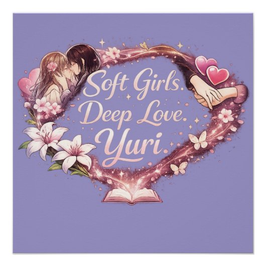 Soft Girls. Deep Love. Yuri. | Romantic GL Anime ポスター (正面)