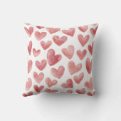 Soft Girly Pink White Plaid Stripes   クッション (裏面)