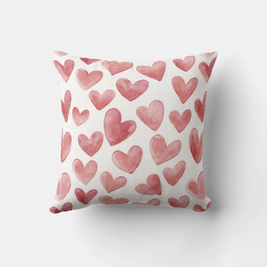 Soft Girly Pink White Plaid Stripes   クッション (裏面)