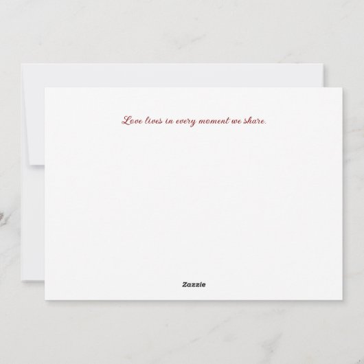 Soft Gold Baroque Floral Memory Frames Gallery シーズンカード (裏面)