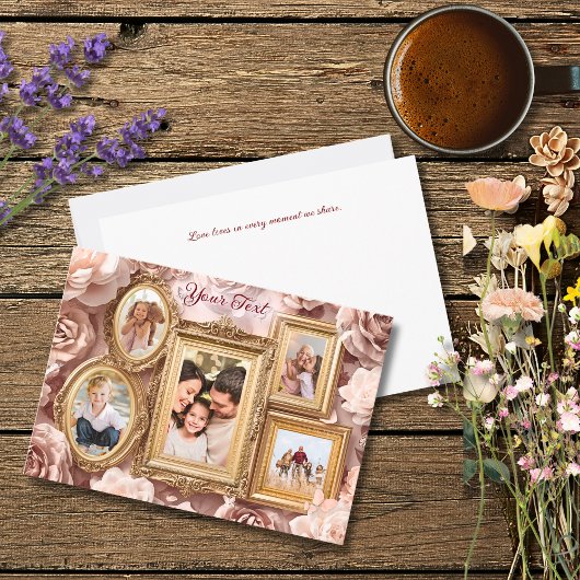 Soft Gold Baroque Floral Memory Frames Gallery シーズンカード