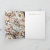 Soft Gold Baroque Floral Photo Frames Collage シーズンカード (内部)