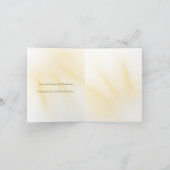  Soft gold cross Baptism  folded invitation  招待状 (内部)