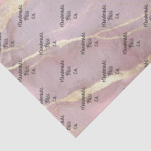 Soft Gold Peach Marble 薄葉紙 (詳細)