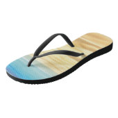 Soft Golden Beach Water Background ビーチサンダル (アングル)