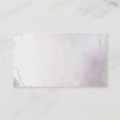 Soft Gradient Light Purple Silver Shower Gift List エンクロージャーカード (裏面)