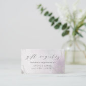 Soft Gradient Light Purple Silver Shower Gift List エンクロージャーカード (スタンド正面)