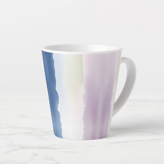 Soft Gradient Torn‑Edge  カフェラテマグ (右アングル)