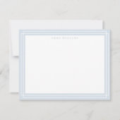 Soft Gray Frame Note Card 招待状 (正面)