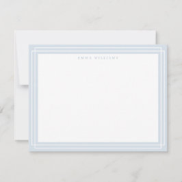 Soft Gray Frame Note Card 招待状