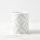 Soft Gray Geometric Art Deco コーヒーマグカップ (中央)