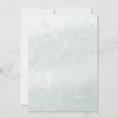 Soft Green & Blush Sweet 16 Invitation White Roses 招待状 (裏面)