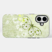 Soft Green Floral & Butterfly Phone Cover Case-Mate iPhoneケース (裏面 (横))