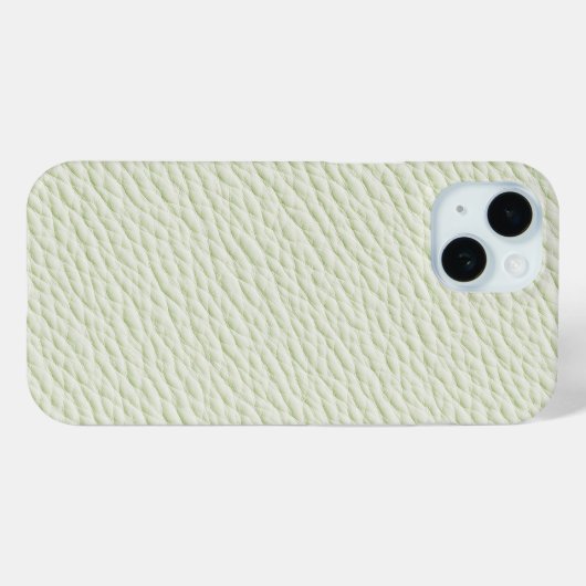 Soft Green Leather Textured Phone Case Case-Mate iPhoneケース (裏面 (横))
